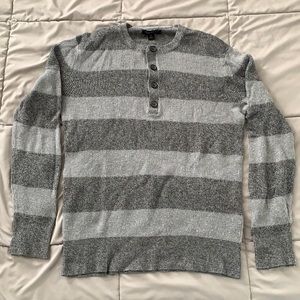 EUC | Cotton/Cashmere Waffle Knit Henley | Medium